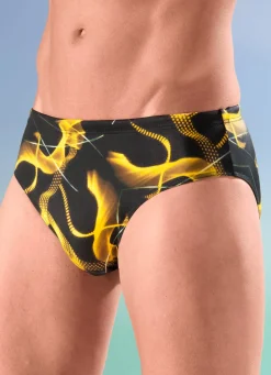 Clearance SCHWAB Badehose in Slipform SCHWARZ-GELB