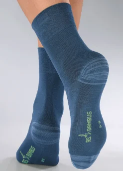Sale BADER Sechserpack Socken in verschiedenen Farbstellungen 2X JEANSBLAU MELIERT, 2X MARINE MELIERT, 2X NACHTBLAU MELIERT