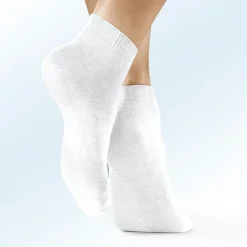 Hot BADER Sechserpack Socken in verschiedenen Farbstellungen 6X WEISS