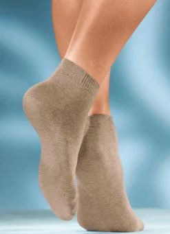 Best BADER Sechserpack Socken in verschiedenen Farbstellungen 3x JEANSTÖNE, 3X BEIGETÖNE