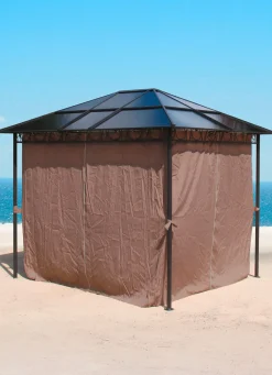 Online BADER Seitenwand-Set, 4-teilig, für Hardtop-Pavillon BEIGE-GRAU