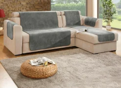 Hot BADER Sessel- und Sofaschoner mit Fleckschutz und Anti-Rutsch-Beschichtung GRAU