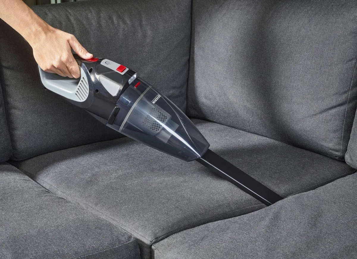 Hot SEVERIN HV7147 2-in-1 Akku-Handstaubsauger GRAU-ROT-SCHWARZ