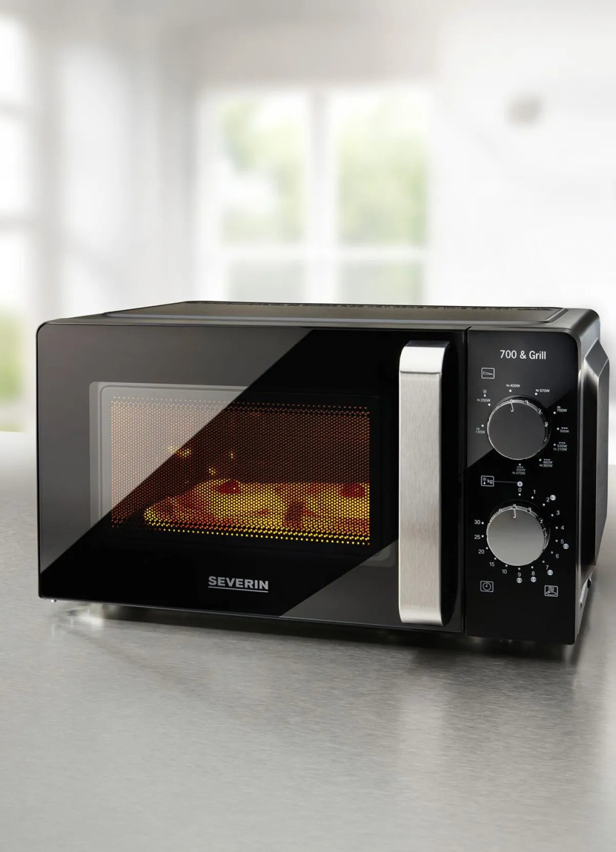 Clearance SEVERIN MW7781 Mikrowelle mit Grillfunktion SCHWARZ