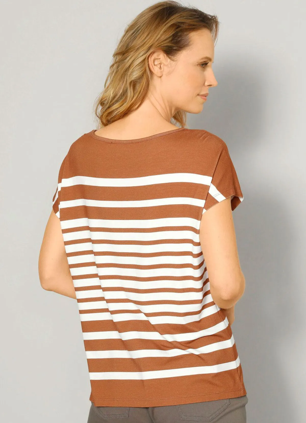 Best BADER Shirt CAMEL-NATUR-PETROL