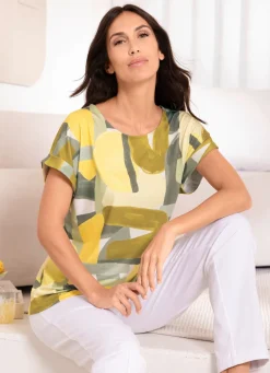 Hot laurakent Shirt GELB-GRÜN-WEISS