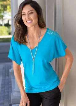 Discount BADER Shirt in 2 Farben AZURBLAU