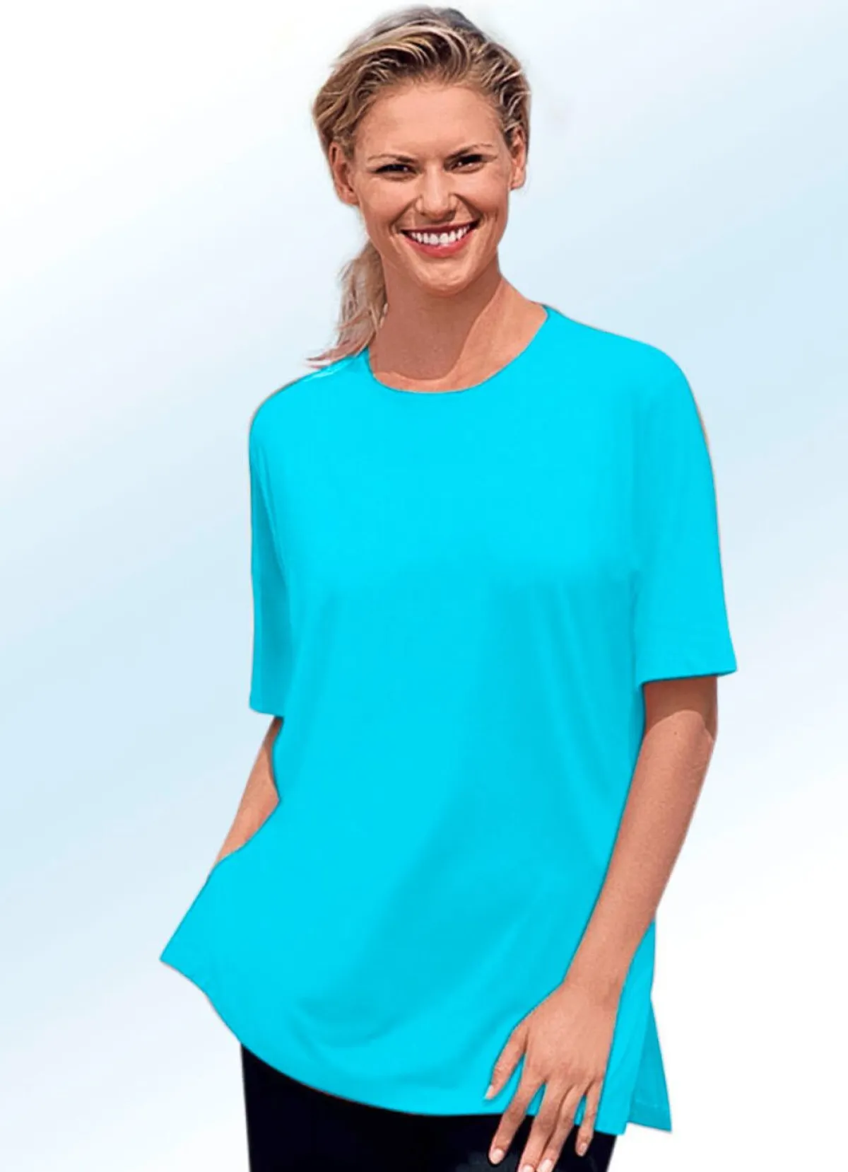 Outlet BADER Shirt in 4 Farben TÜRKIS