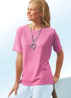 Outlet BADER Shirt in 13 Farben mit kurzen Ärmeln PINK