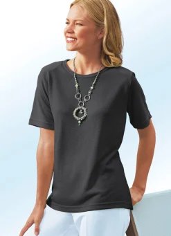 Hot BADER Shirt in 13 Farben mit kurzen Ärmeln SCHWARZ