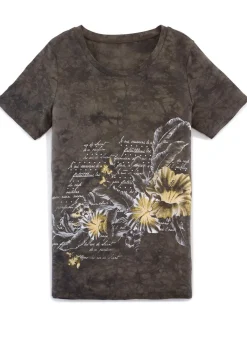 Clearance BADER Shirt in akuteller Batik-Optik in 2 Farben KHAKI