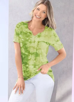 Best BADER Shirt in Batik-Optik in 2 Farben PISTAZIE BATIK