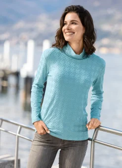 Discount KLAUS MODELLE MADE IN GERMANY Shirt in leicht schimmernder Qualität MINT