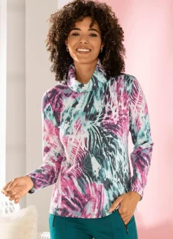 Sale BADER Shirt in weichem Feinjersey FUCHSIA-MINT-MULTICOLOR