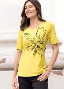 Clearance BADER Shirt mit Flatlocknaht GELB