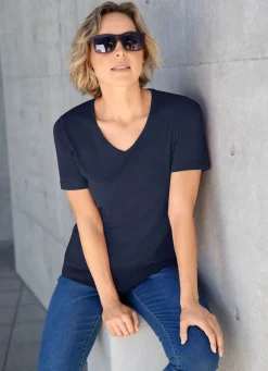 Outlet BADER Shirt mit hohem Tragekomfort in 10 Farben MARINE