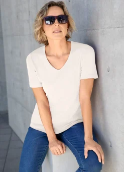 Sale BADER Shirt mit hohem Tragekomfort in 10 Farben ECRU
