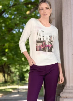 Best RABE Shirt mit Motivdruck ECRU-MULTICOLOR