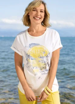 Clearance laurakent Shirt mit Plättchenzier ECRU