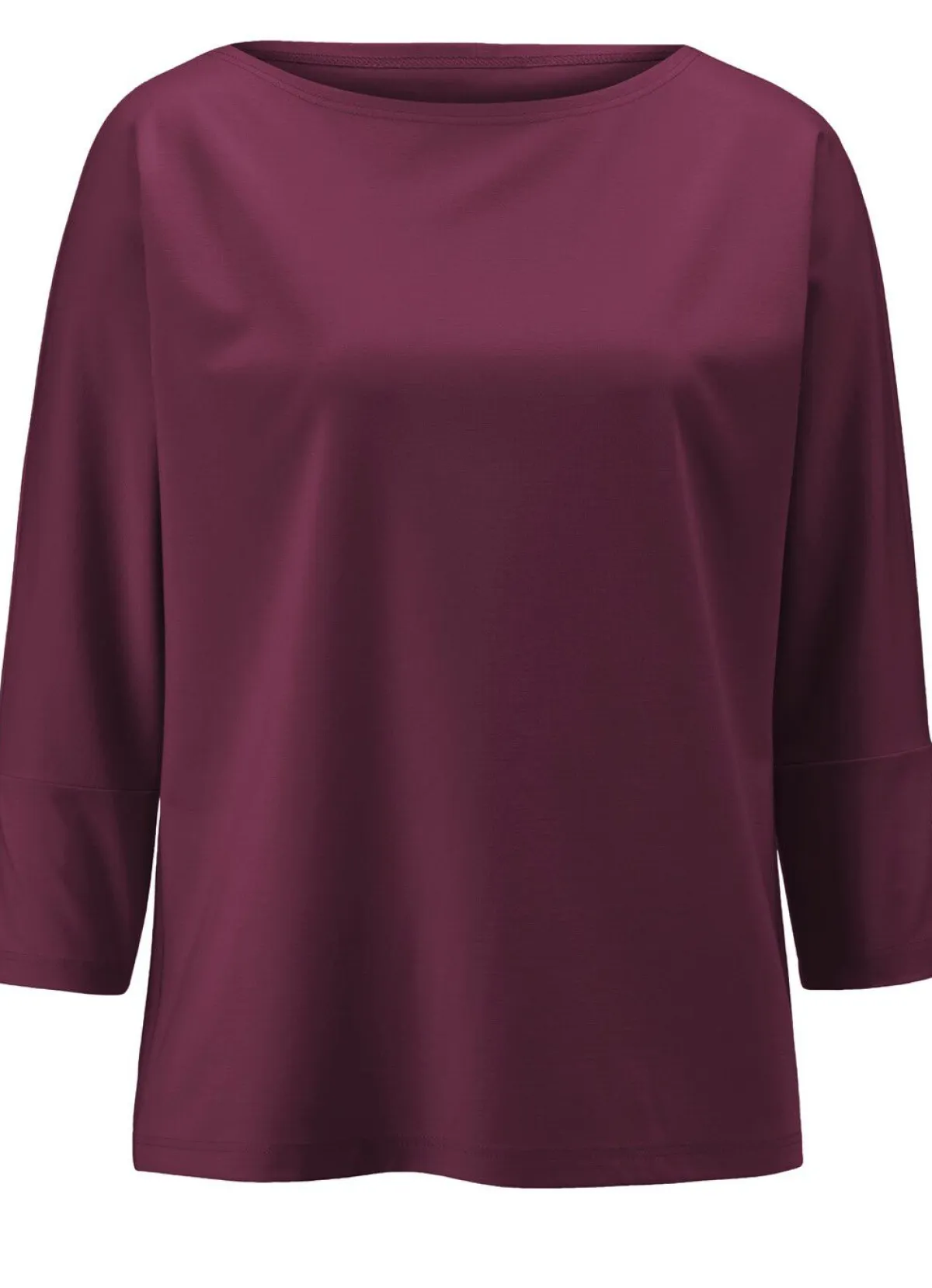 Online KLAUS MODELLE MADE IN GERMANY Shirt mit rundem Halsausschnitt BORDEAUX