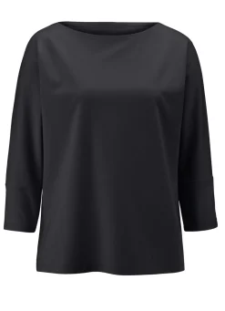 Discount KLAUS MODELLE MADE IN GERMANY Shirt mit rundem Halsausschnitt SCHWARZ