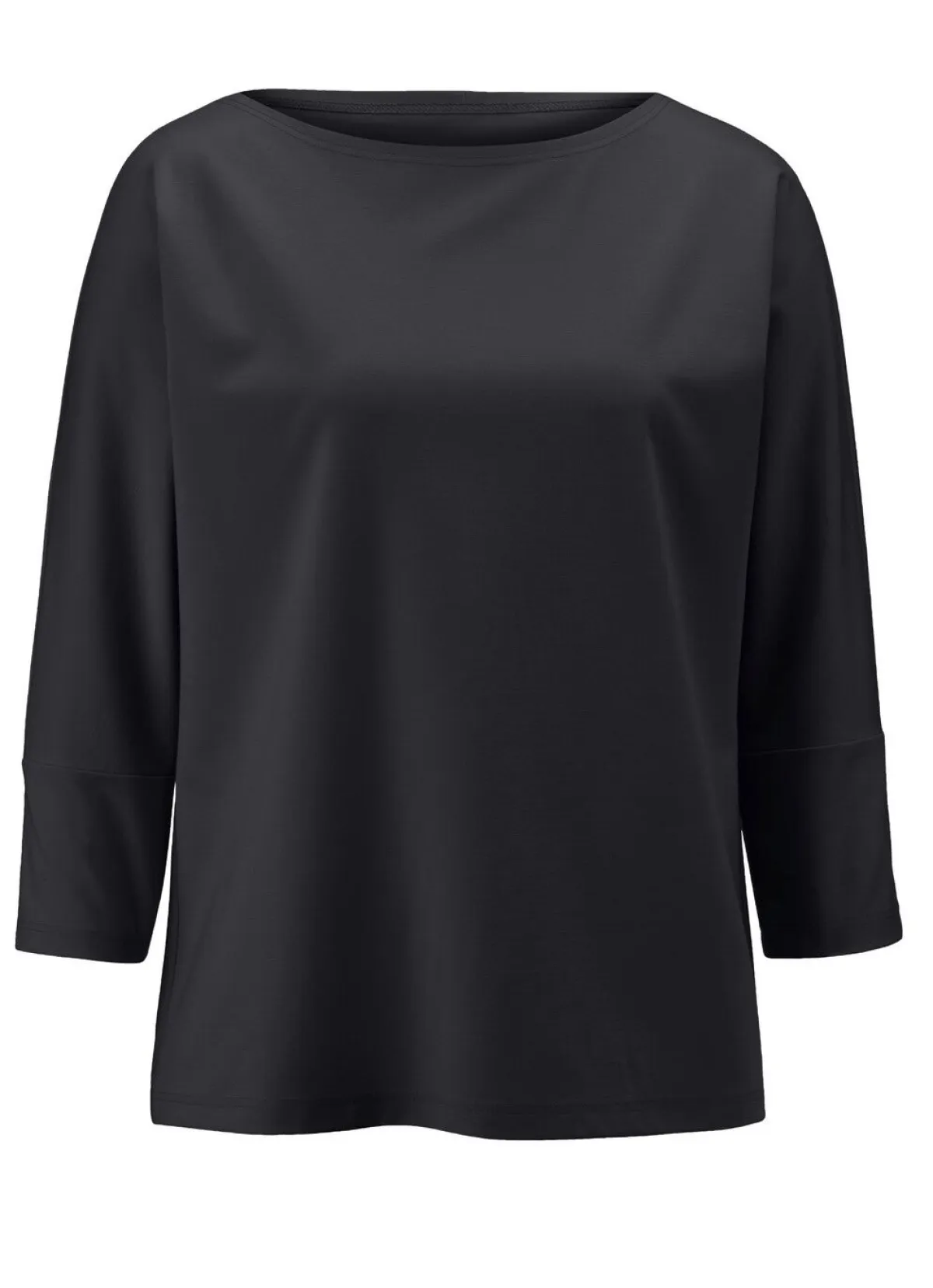 Discount KLAUS MODELLE MADE IN GERMANY Shirt mit rundem Halsausschnitt SCHWARZ