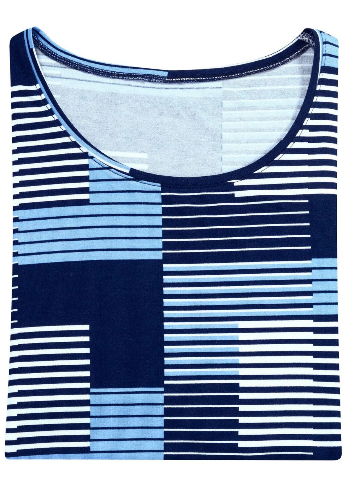 Clearance BADER Shirt mit Rundhalsausschnitt in 3 Farben MARINE-BLEU-WEISS
