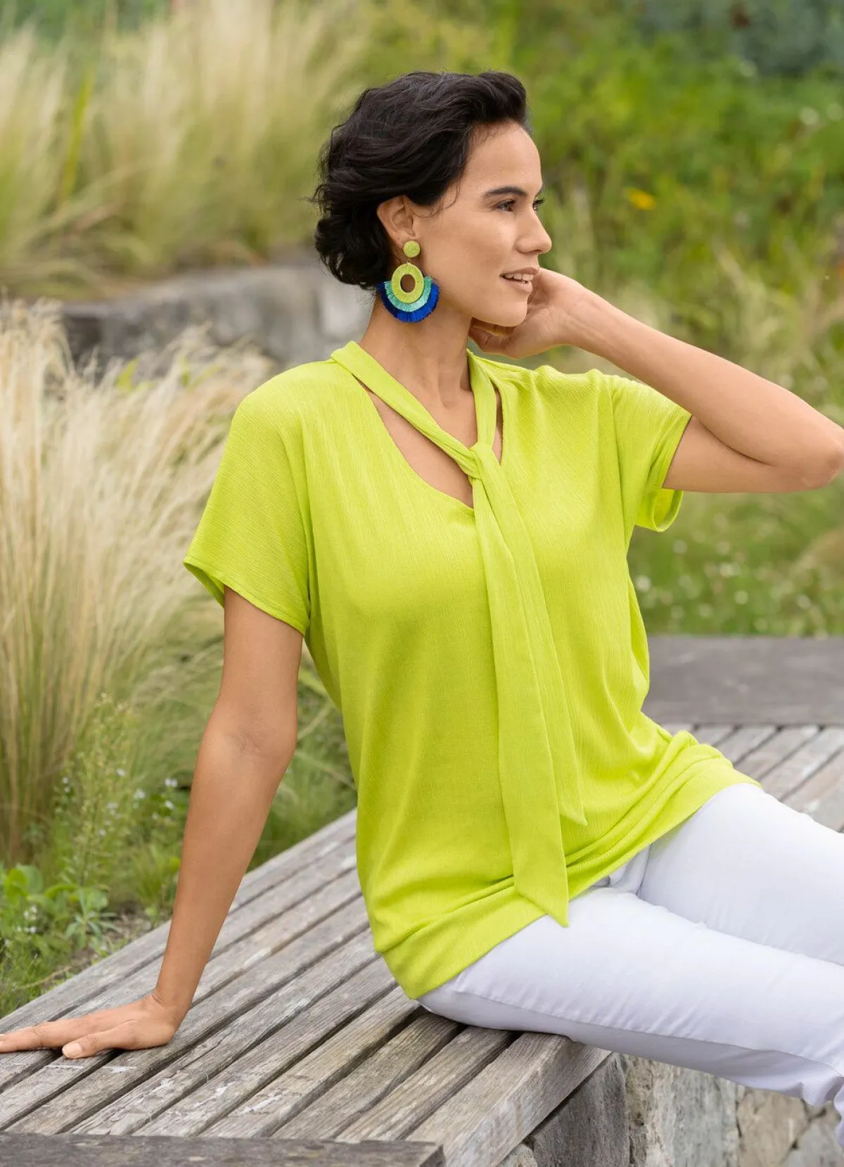 Best laurakent Shirt mit Schluppe LIMONE