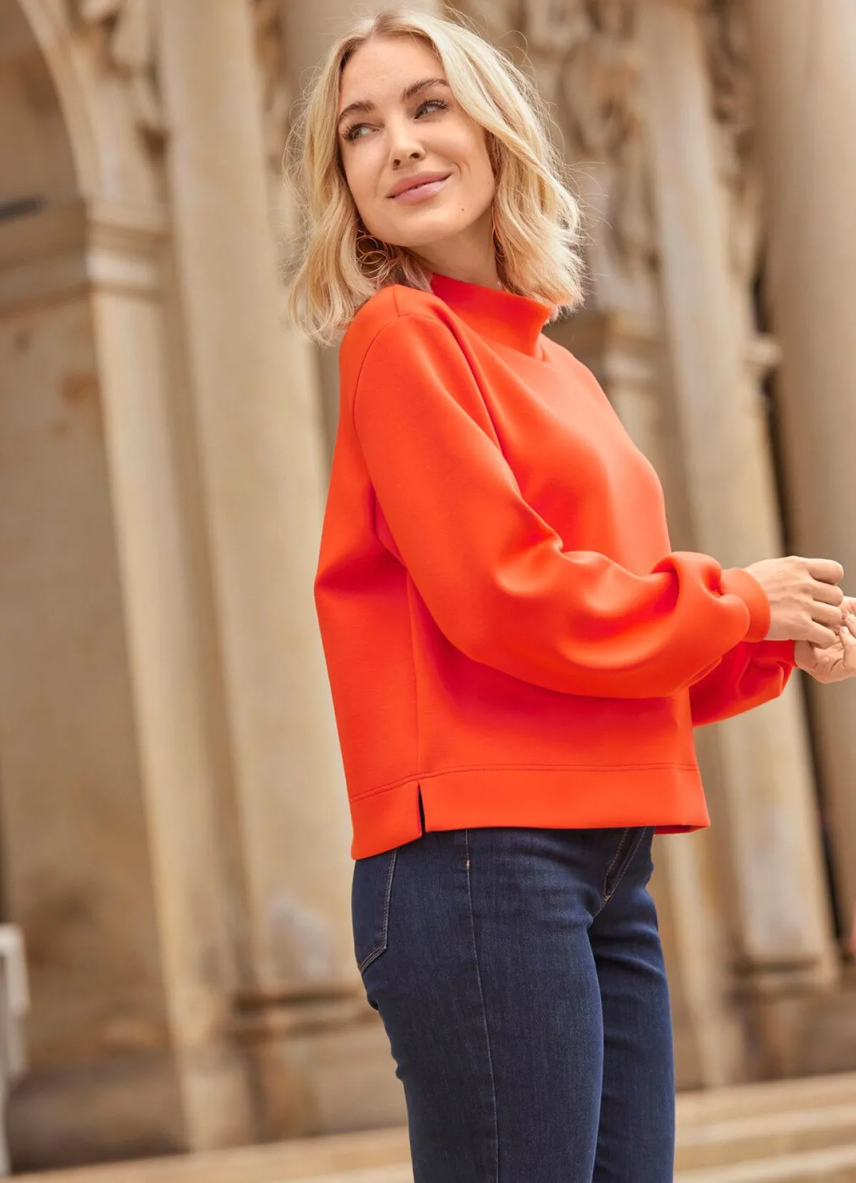 Online B/ANCA Shirt mit Stehkragen ORANGE