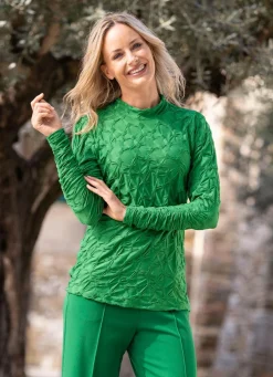 Discount BADER Shirt mit Stehkragen in 5 Farben GRÜN