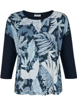 New BADER Shirt mit 3/4-langen Ärmeln RAUCHBLAU-EISBLAU