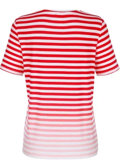 Sale BADER Shirt mit platziertem Druckmotiv ROT-SCHWARZ-WEISS