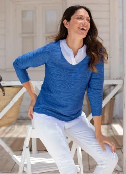 Online BADER Shirt-Tunika mit 2-in-1-Optik BLAU