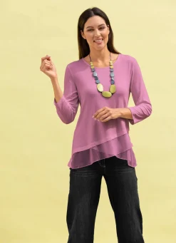 New laurakent Shirt-Tunika mit Stufen-Volants ROSENHOLZ