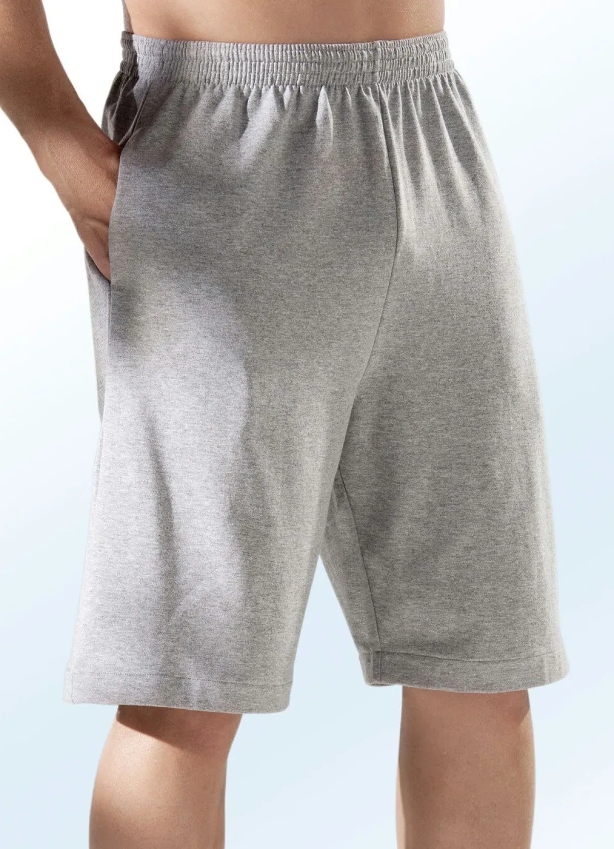 Discount BADER Shorts in 4 Farben GRAU MELIERT