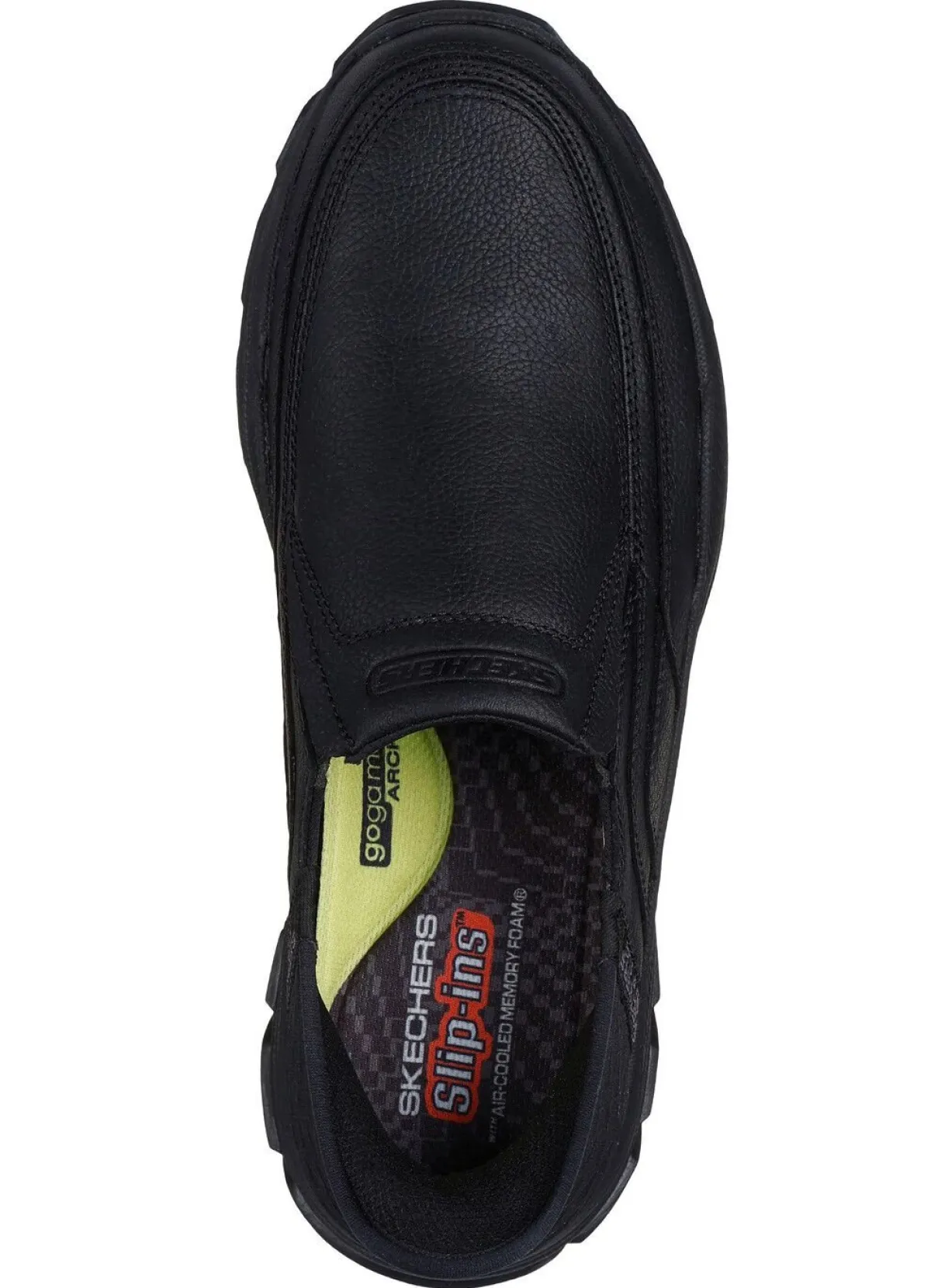 New Skechers , bequeme Herren-Slipper, mit geformter Slip-Ins Fersenplatte SCHWARZ