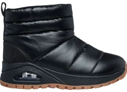Hot Skechers , gefütterte Damen-Boots, Winterschuhe, mit Reißverschluss SCHWARZ