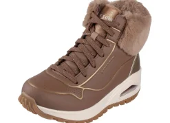 Discount Skechers , gefütterte Damen-Boots, Winterschuhe, mit flauschigem Plüschkragen BRAUN