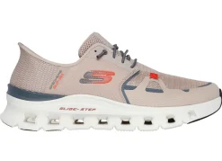 Discount Skechers , Herren-Sneaker, mit geformter Slip-Ins Fersenplatte TAUPE-GRAU