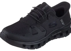 Best Skechers , Herren-Sneaker, mit geformter Slip-Ins Fersenplatte SCHWARZ