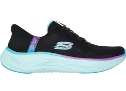 Discount Skechers Sneaker mit geformter Slip-Ins Fersenplatte SCHWARZ-MULTICOLOR