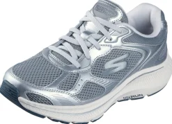 Sale Skechers , sportliche Damen-Sneaker, mit herausnehmbarem Fußbett SILBER-GRAU
