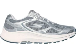 Sale Skechers , sportliche Damen-Sneaker, mit herausnehmbarem Fußbett SILBER-GRAU