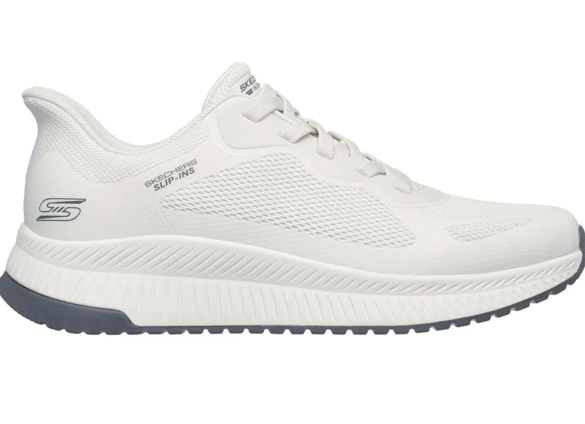 Best Skechers , sportliche Herren-Sneaker, mit geformter Slip-Ins Fersenplatte WEISS