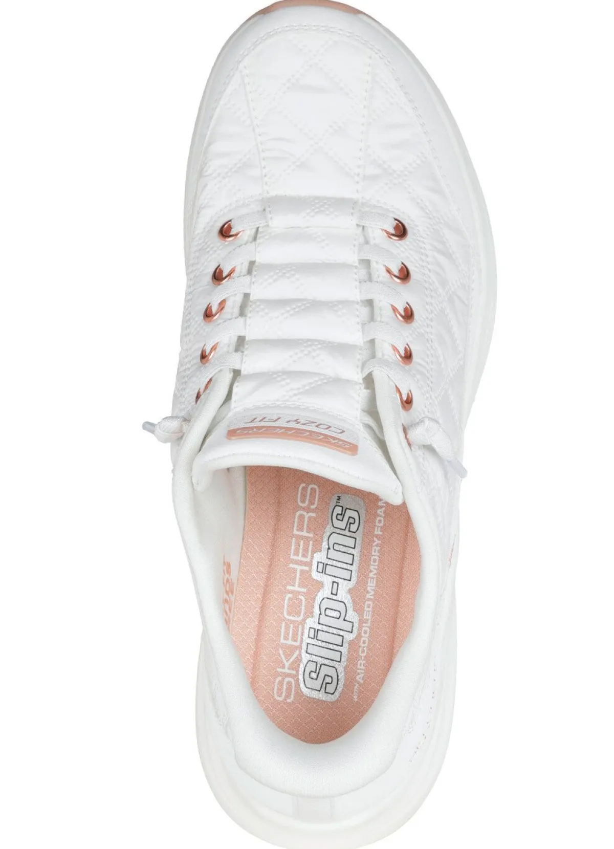 Online BADER SKECHERS, stylische Damen-Sneaker, mit geformter Slip-Ins Fersenplatte WEISS
