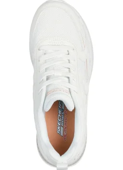 Outlet Skechers , stylische Damen-Sneaker, mit Schnürung WEISS