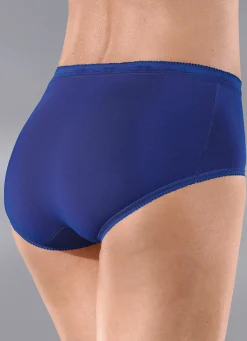 Hot SLOGGI Basic+ Midi Dreierpack Slips 1X BLEU, 1X MARINE, 1X WEISS