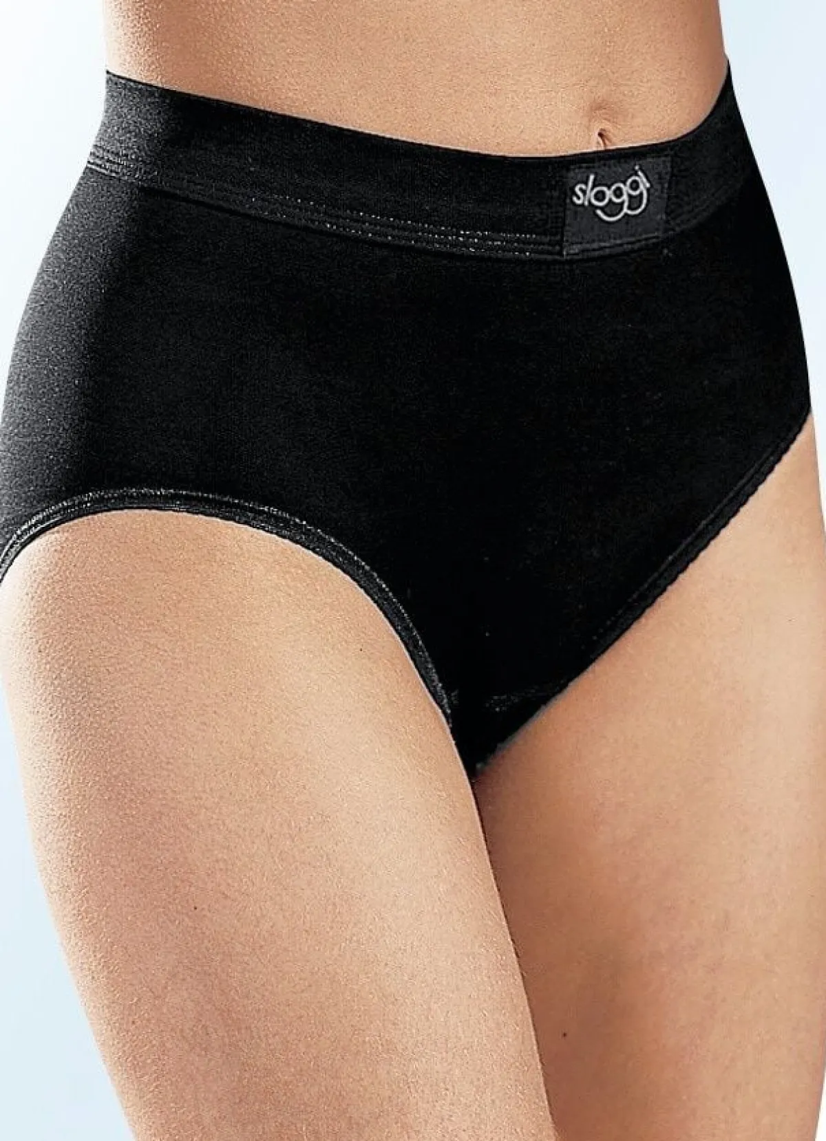 Outlet SLOGGI Zweierpack Maxi-Slips SCHWARZ