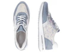 Clearance Remonte Sneaker mit schimmernden Pailletten BLEU-WEISS
