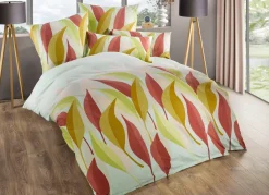 Sale BADER Soft-Biber Bettwäsche aus 100% Baumwolle LINDGRÜN